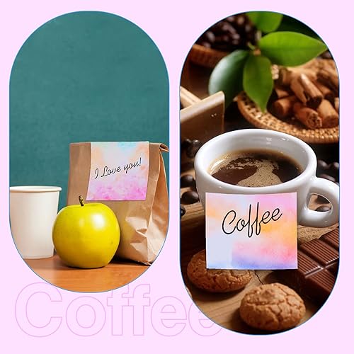 Miniatura 5 de 12 blocs de notas adhesivas desplegables, 3 x 3 pulgadas, lindas notas autoadhesivas de acuarela degradada, almohadillas de notas súper adhesivas