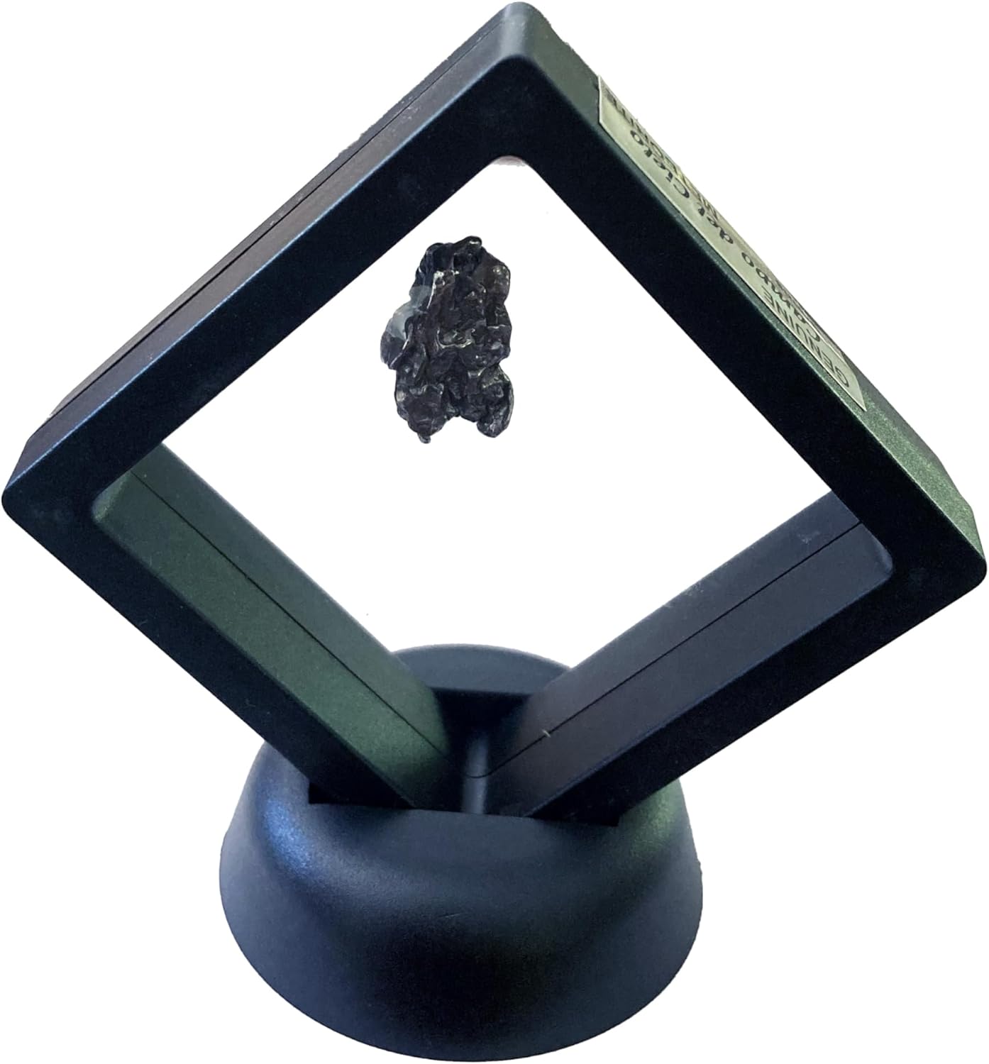 Genuine 6g Meteorite Specimen from Argentina in Floating Display – Real Space Rock from Campo del Cielo Crater Field