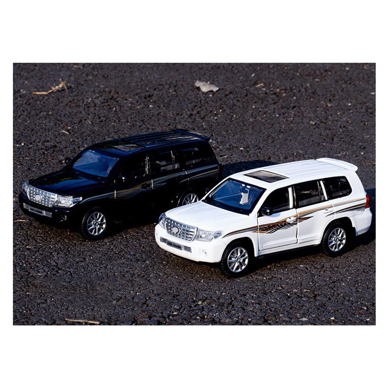 1:24 Na prezent dla samochodu Zabawka Model ze stopu Land Cruiser (biały B, bez pudełka)