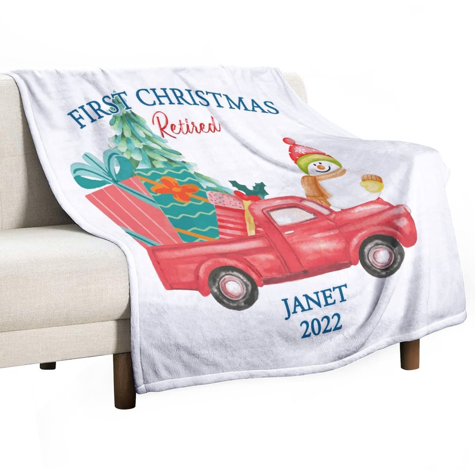 Couverture Père Noël plaid polaire anti-froid literie chaude pour enfants et adultes frileux