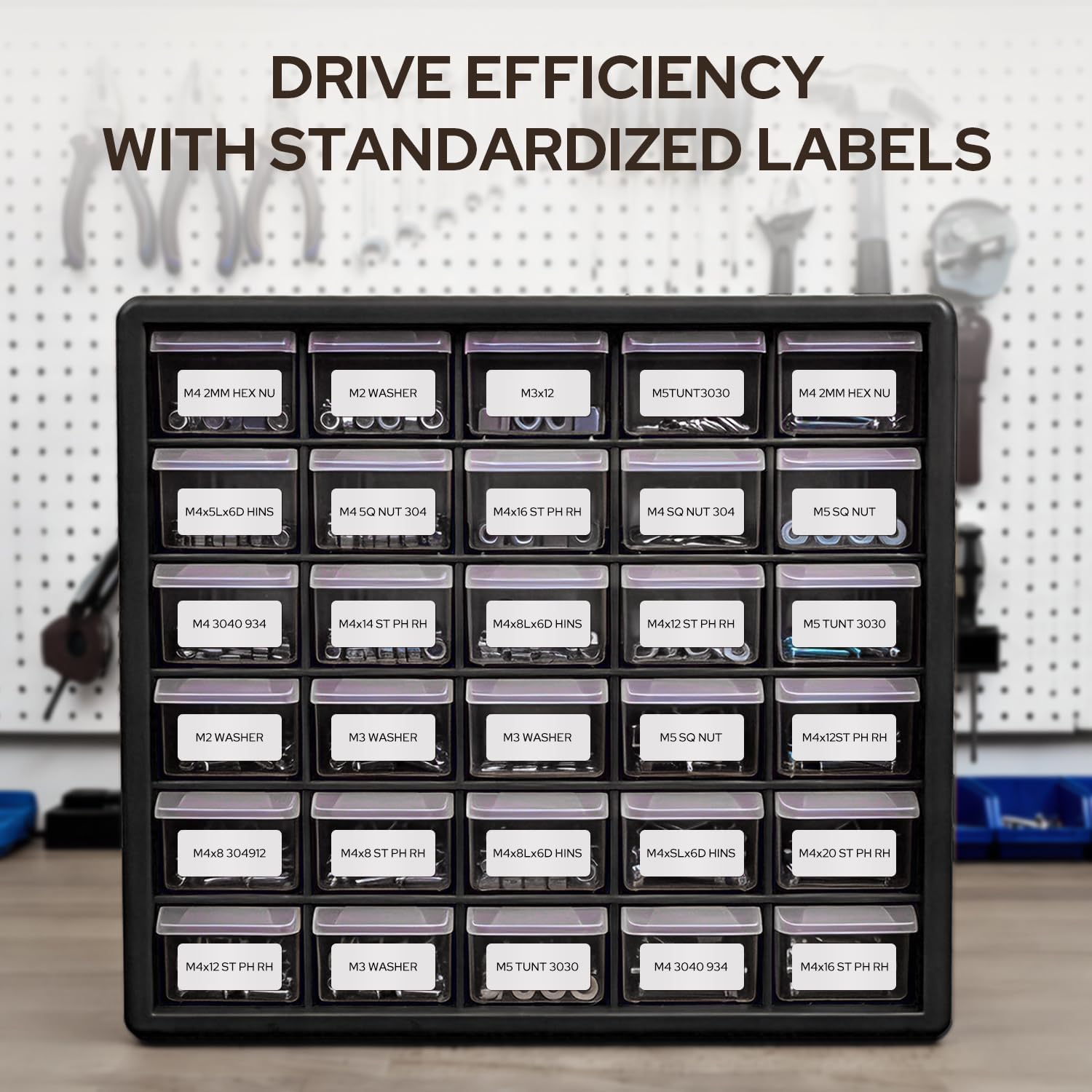 Makeid EP53 Portable Industrial Label Maker, 2" Print Head Bluetooth Label Printer, Mobile APP & PC Editor Compatible, 2000mAh Li-ion Battery, Come with 1" H x 2" W Label for Job Sites