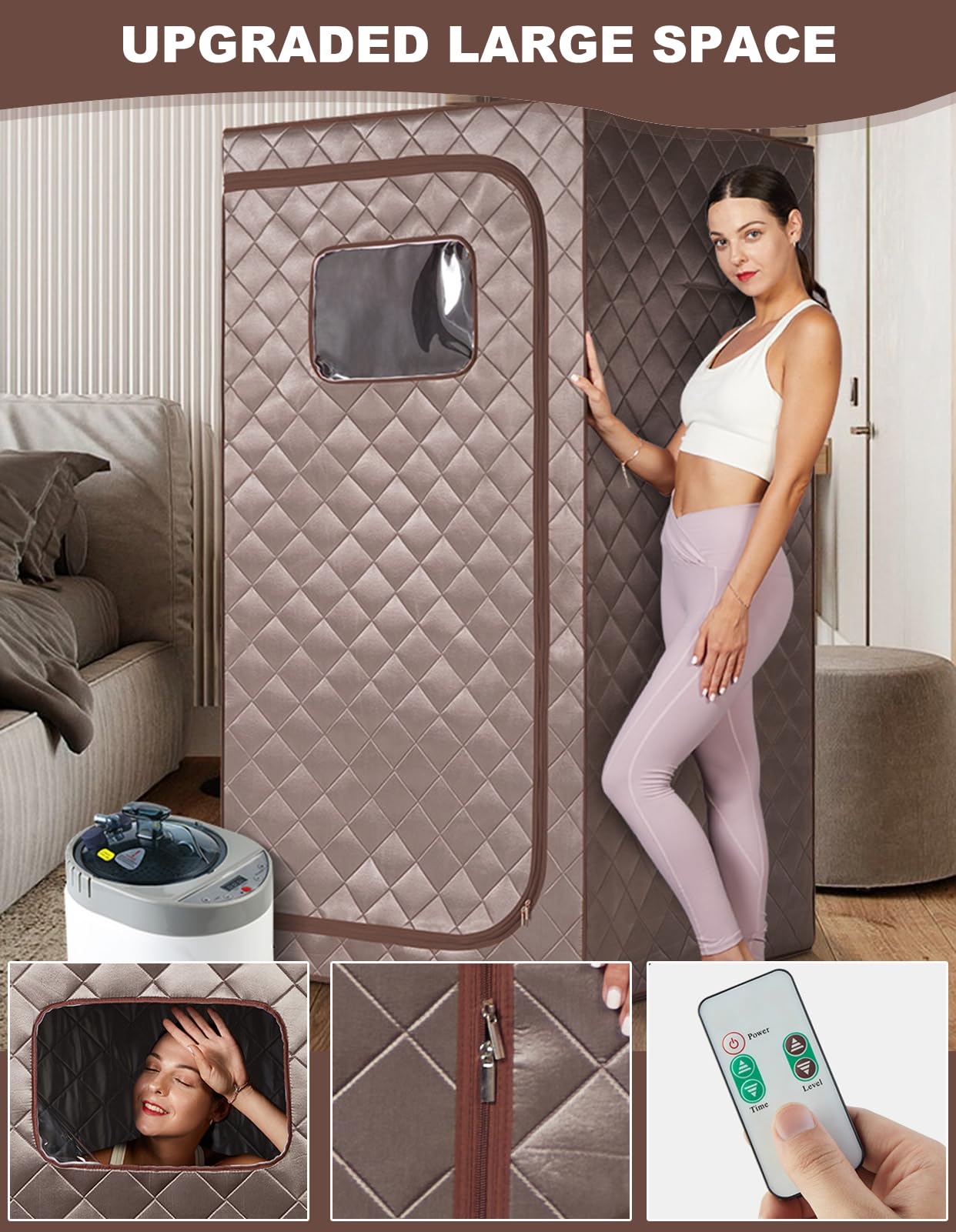 Amazon.co.jp : AVFORA 自宅サウナ、4L ポータブルスチームサウナSPA