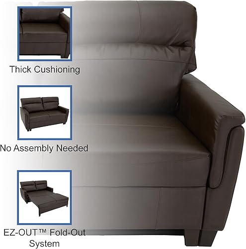 Miniatura 11 de RecPro Sofá cama RV triple de 66 pulgadas, sofá cama RV Loveseat Sofá cama Muebles de RV Camillas RV (Putty)