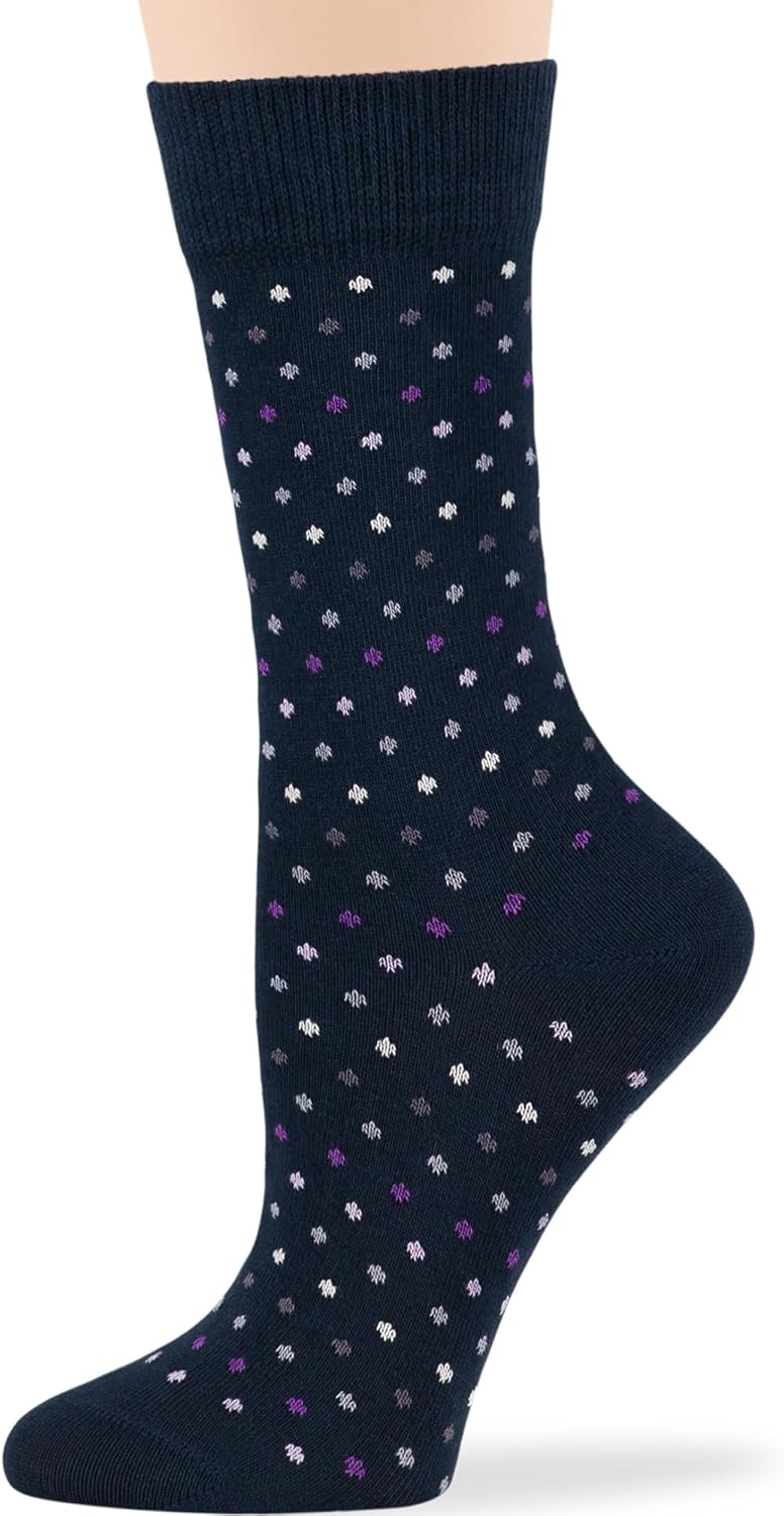 7BigStars Women Crew Socks - Fun Cotton Socks for Women, Colorful and Cute Designs, 4 Pairs Breathable Casual Dress Socks - Image 4
