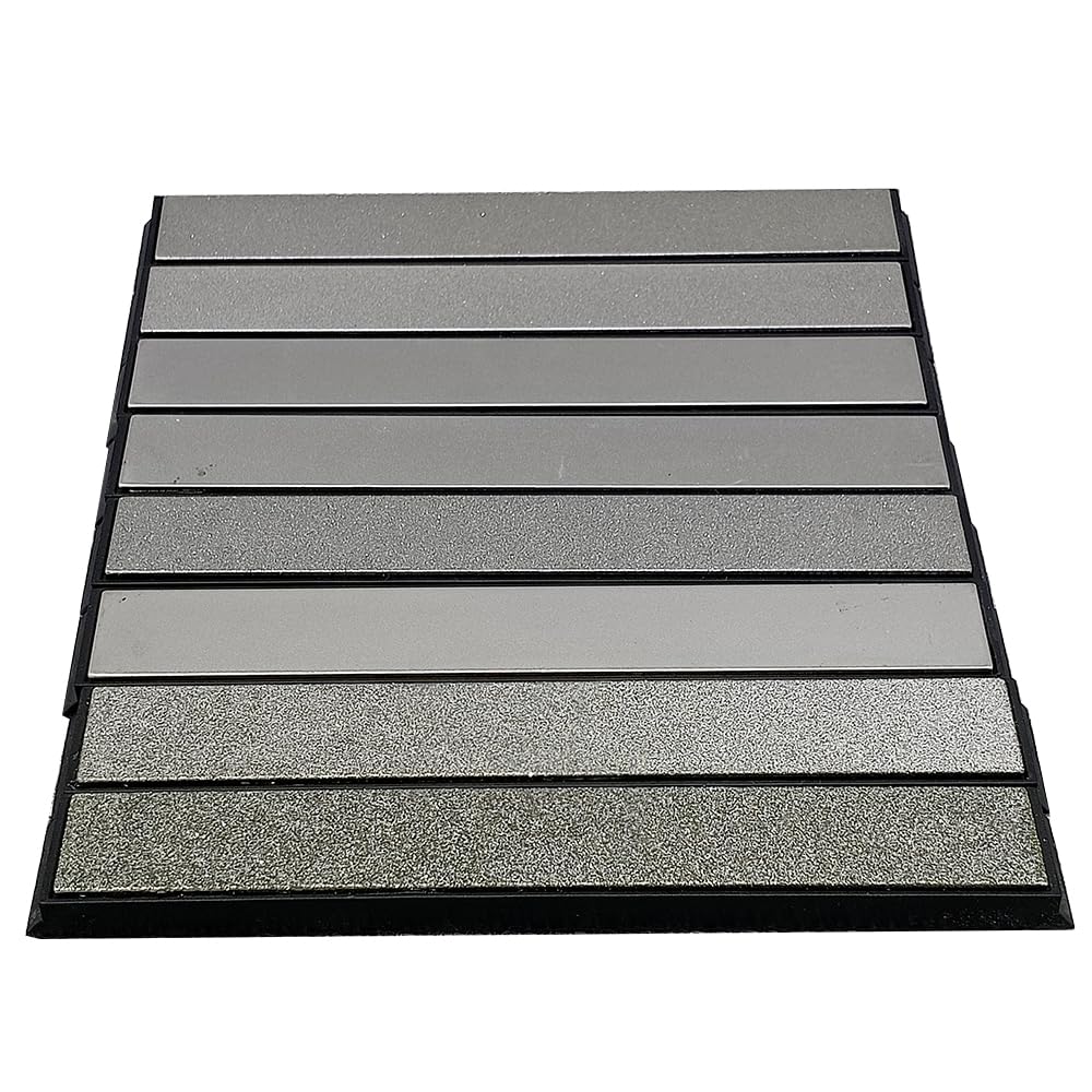 Kamień do ostrzenia noży, 8 szt. diamentowych prętów, kamień szlifierski, system 80-3000 diamentowy(Gray(Set3))
