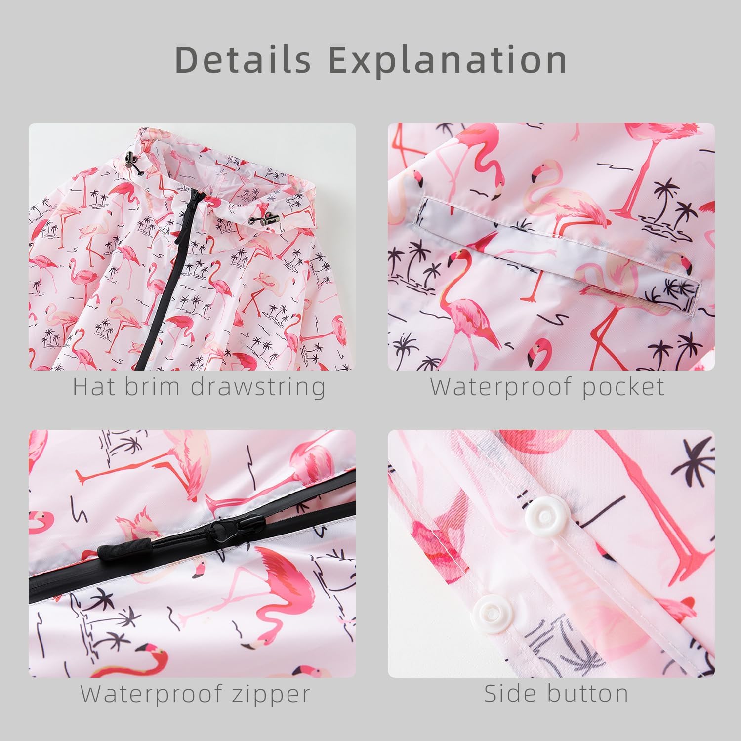 Cloak raincoat Unisex poncho Adult hooded men and women with pockets Mountaineering hiking rainstorm prevention