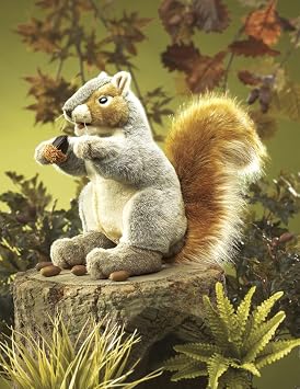 Folkmanis Gray Squirrel Hand Puppet, 1 EA