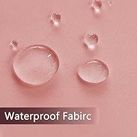 Vista 5 de SpaceDresser Cortinas traslúcidas impermeables para patio y exteriores 1 panel de cortina transparente con bolsillo para barra para sala de estar