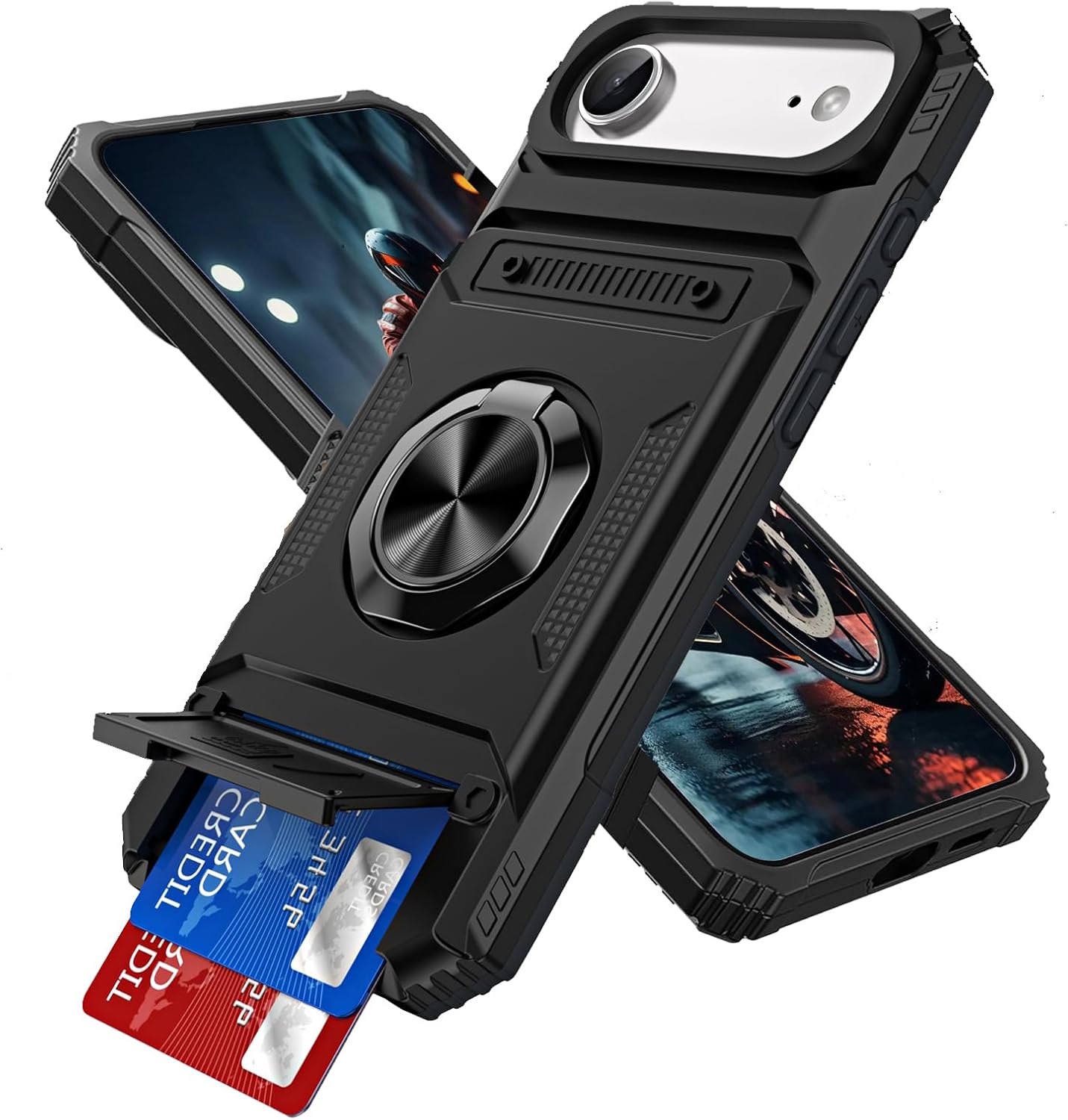 Custodia Flip Verticale con Slot per Schede per iPhone 17 Air