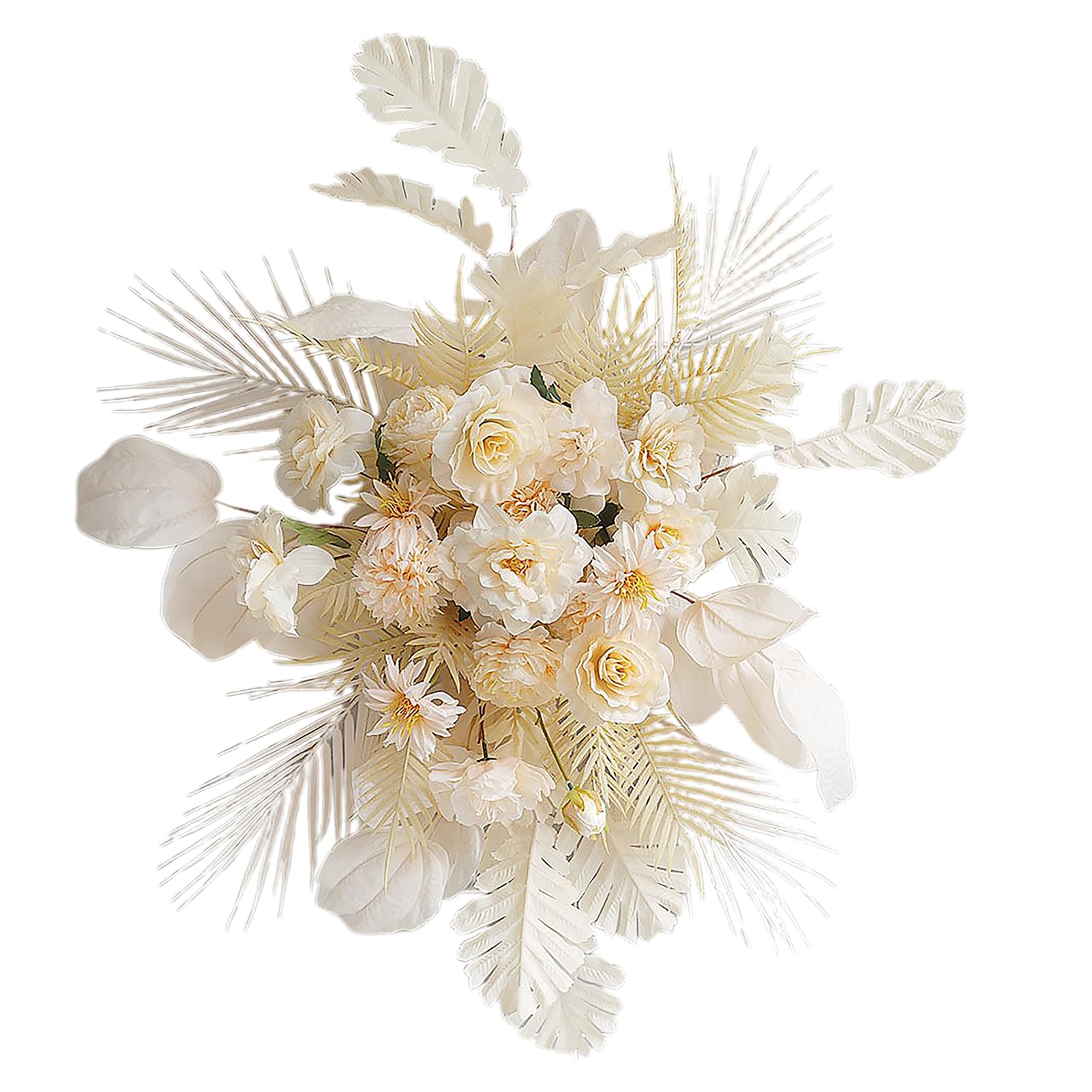 Liuyoyo Pampas Grass Wall Arrangement, Wedding Arch Backdrop Floral Arrangement Decor, Boho Wedding Decor, Sweet Heart Table Dried Floral Swag for Arch, Rustic Wedding Decor (A)