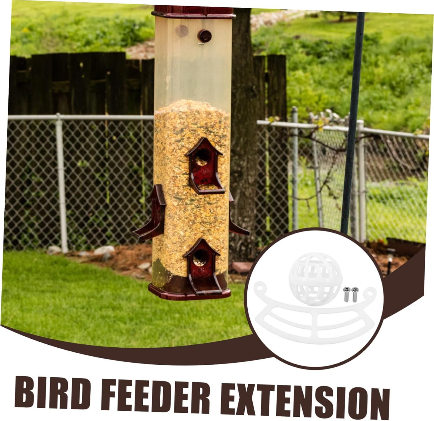 BESPORTBLE 5sets Bird Feeder Extension Perch Plastic Bird Feeder Accessory Easy to Install Versatile and Sturdy Design