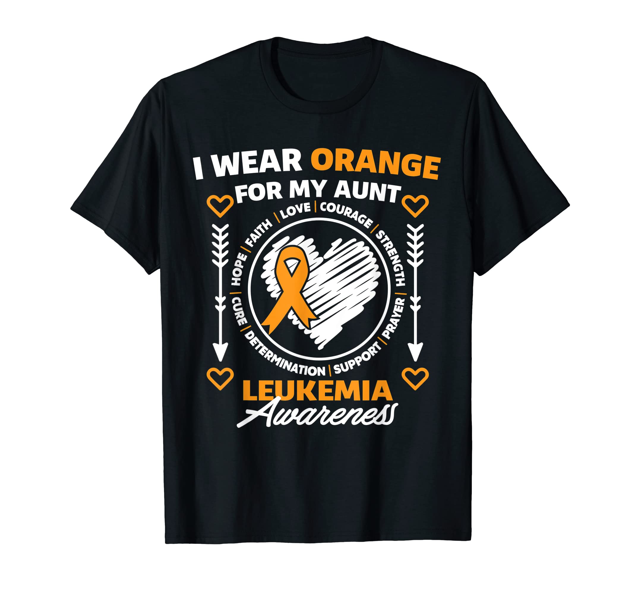 Leukemia Awareness Support PPLeukemia Awareness Month Support I Wear Orange For My Aunt T-Shirt