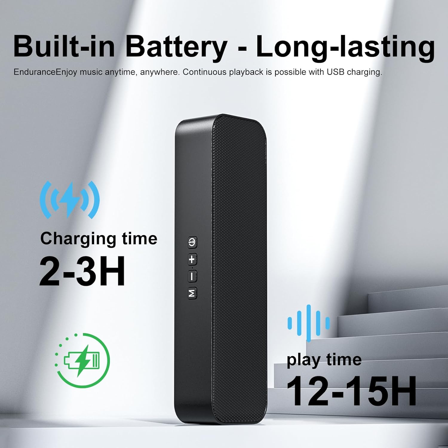 Computer Speakers for Desktop PC,Rechargeable Bluetooth Speaker,Small Computer Soundbar with Stereo & Bass,3.5mm Aux-in,TF Port,Loud Volume for Web Conferences,Teacher,Music (Black) 3 71kFhkPoZCL. AC SL1500