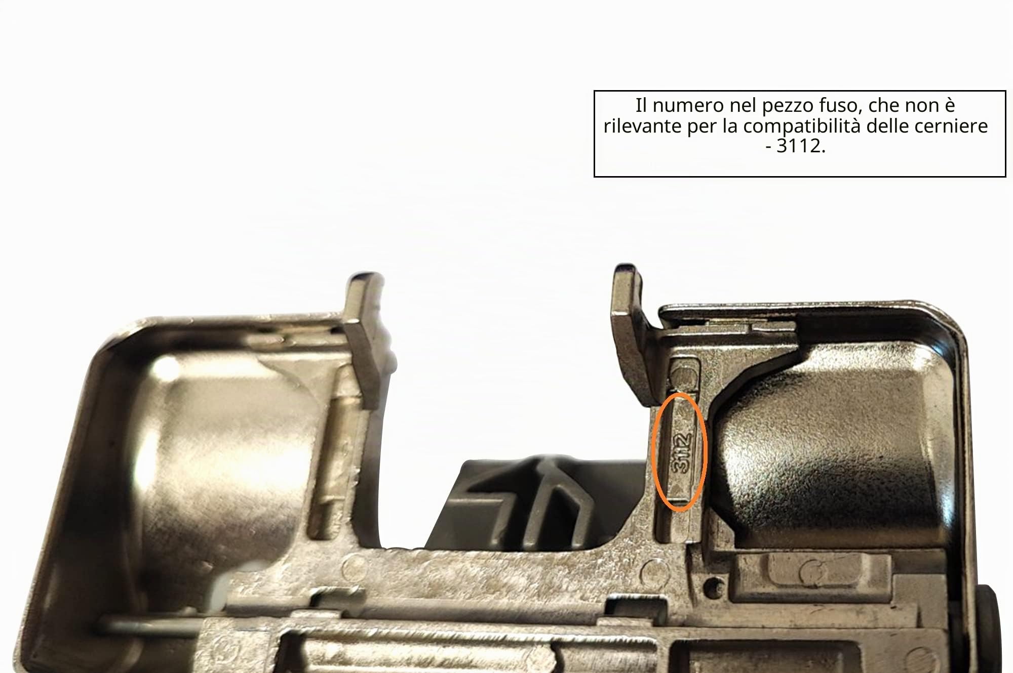 FGV, cerniera ammortizzante, serranda a cerniera, silenziosa, 2 pezzi