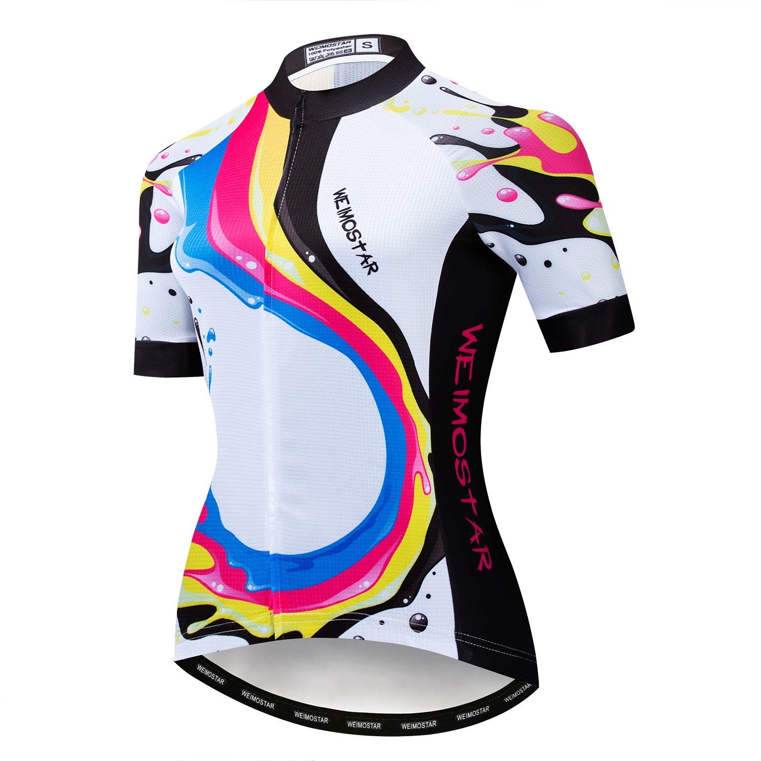 Hotlion Camiseta de ciclismo transpirable de verano para mujer, de secado rápido, manga corta, ropa de ciclismo