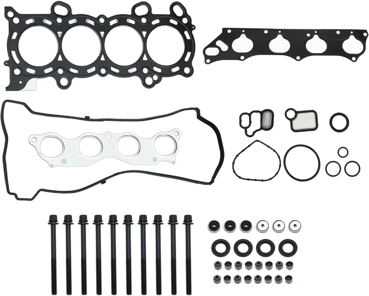 X AUTOHAUX 1 Set Car Engine Cylinder Head Gasket Set for Honda CR-V 2002-2006 Metal