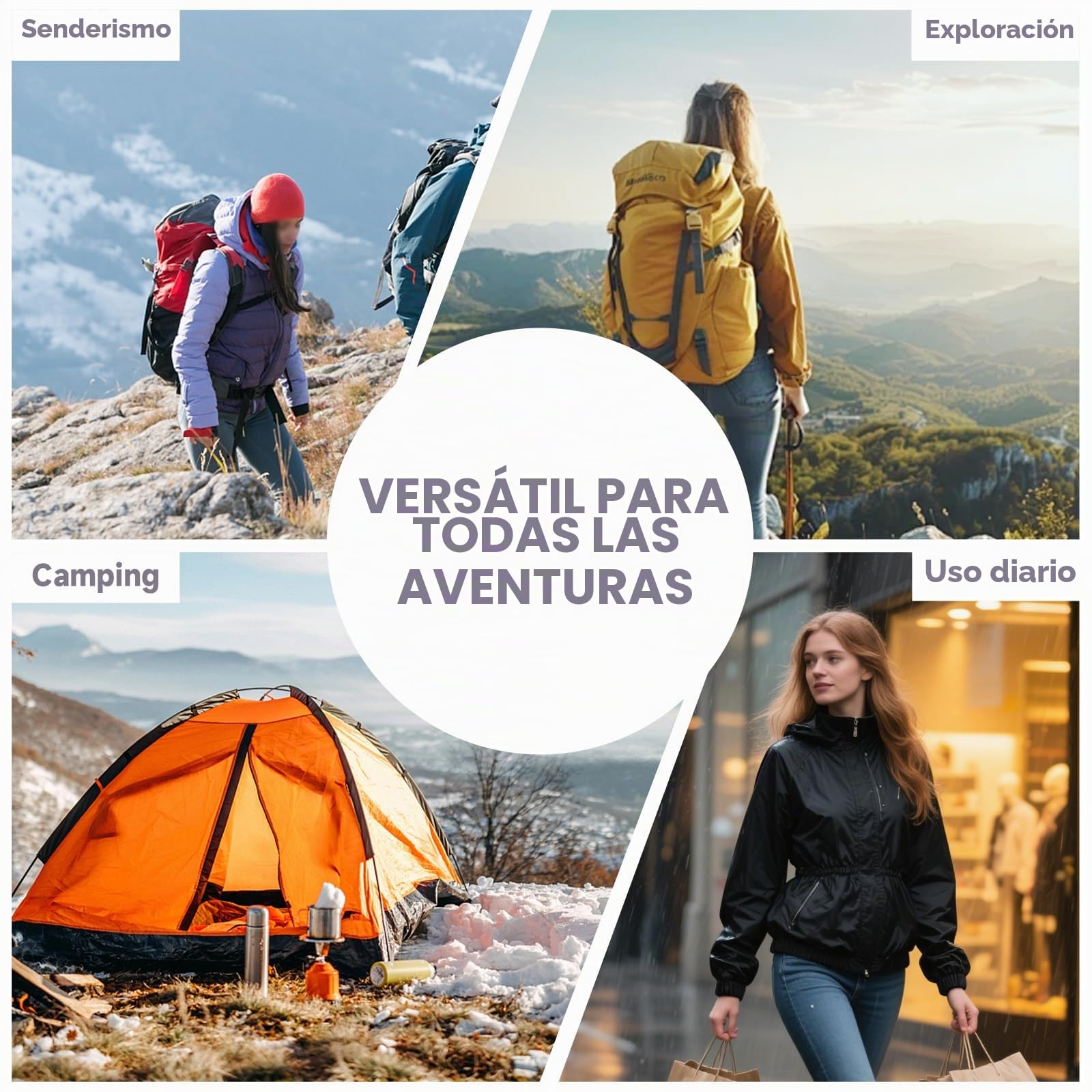 Chaqueta Impermeable para Mujer con Capucha y lluvia Larga con Capucha Gabardina Ligera a Prueba de Viento Chaqueta de lluvia para Mujer para Adultos