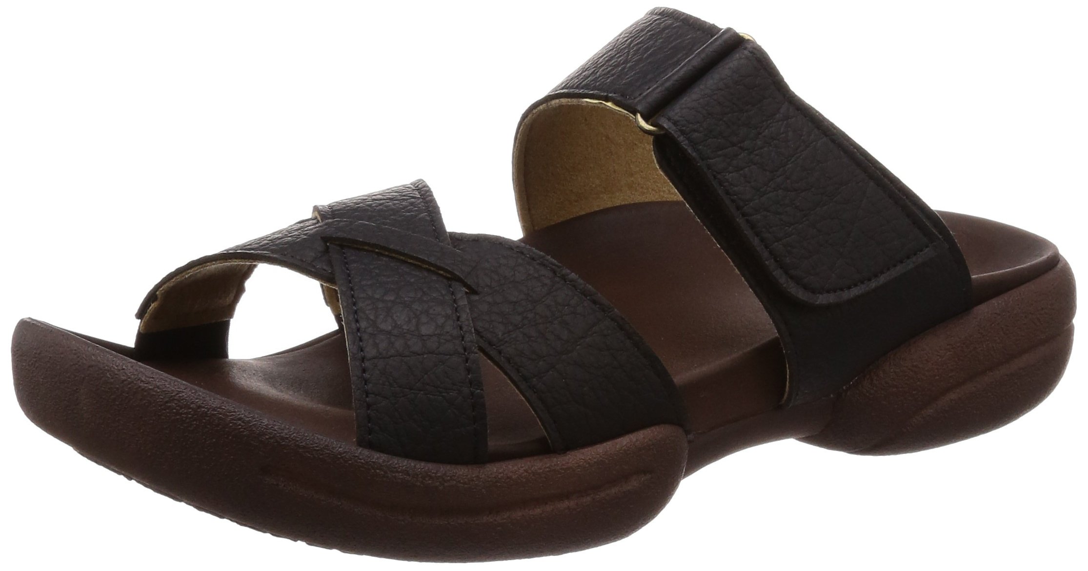 Re:getA(リゲッタ) メンズ R-226M メンズ 面テープ 調節 グミインソール フラット 歩きやすい 履きやすい 疲れにくい 大きいサイズ 小さいサイズ コンフォート リカバリーサンダル 日本製スライドサンダル