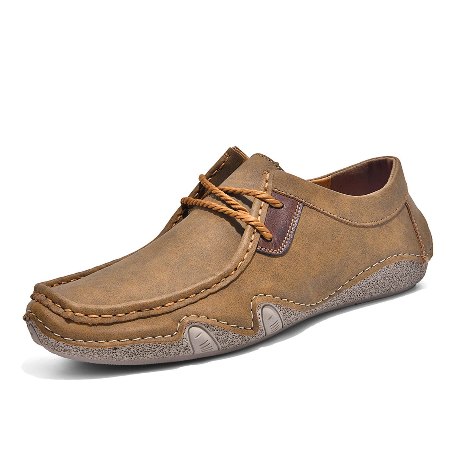 Scarpe da uomo tradizionali, in pelle, con lacci, scarpe da trekking, sportive, per attività all'aperto, eleganti, comode, per il tempo libero e per l'uso quotidiano