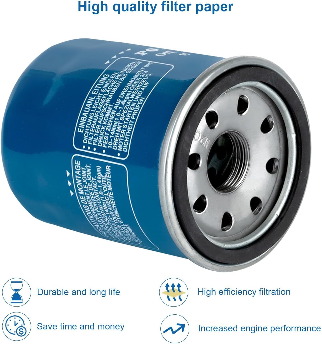 15400-PLM-A02 Oil Filter for Honda Acura TLX RDX Civic Pilot Replaces 15400PLMA02 15400-RTA-003 15400-RTA-002(12PCS)