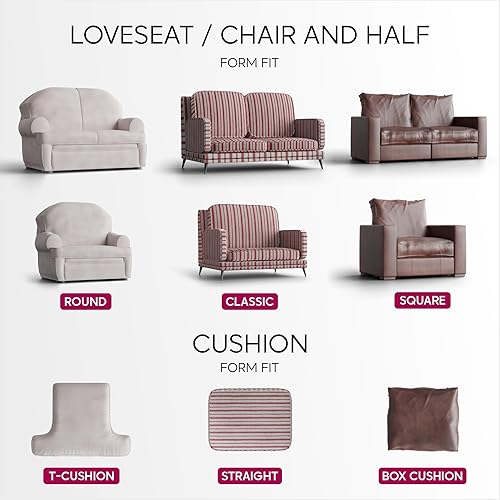 Miniatura 5 de PAULATO BY GA.I.CO. Funda de sofá biplaza  Funda de silla de gran tamaño  Funda elástica para sofá  Funda de sofá de dos plazas  Protector lavable