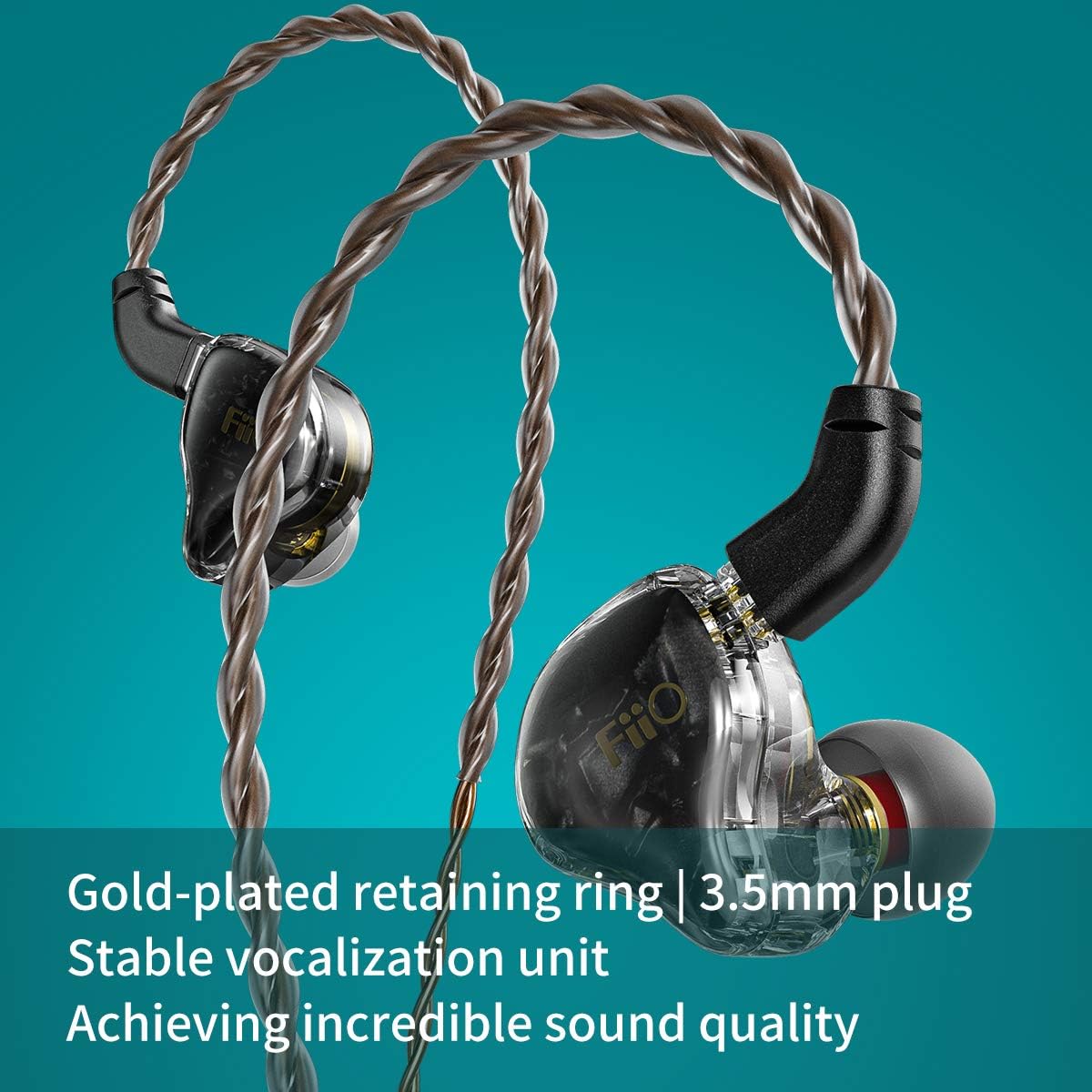 One-Day Sale: Up to 80% Off FiiO FD1 Hi-Res Earphone Wired,Beryllium-Plated 1DD,4-Stranded High-Purity Monocrystalline Copper, 0.78pin,Strong Bass (Without Mic,Black)