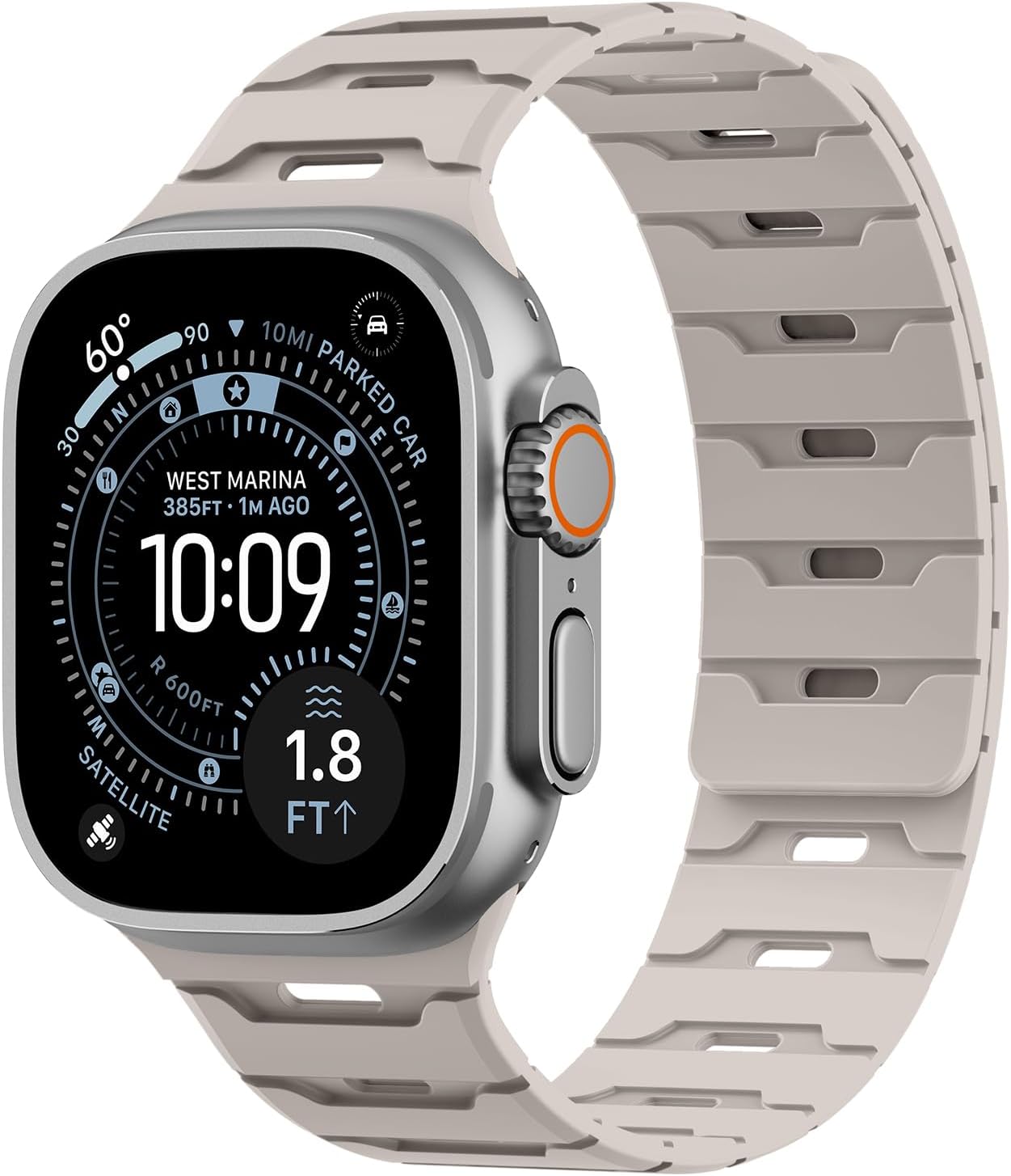 Magnetic Silicone Bands for Apple Watch Ultra/3/2 Band 49mm 46mm 45mm 44mm 42mm 41mm 40mm 38mm iWatch Bands Men Women,Waterproof Rubber Sport Strap for Apple Watch Series 11 10 9 8 7 6 5 4 3 SE/3/2nd