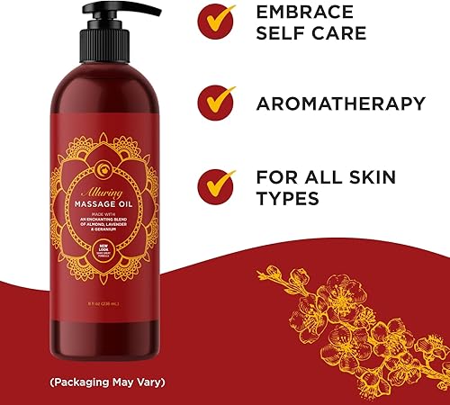 Miniatura 7 de Aceites de masaje seductores para terapia de masaje, kit de aceite de masaje Maple Holistics con aceite de masaje de lavanda de aromaterapia más