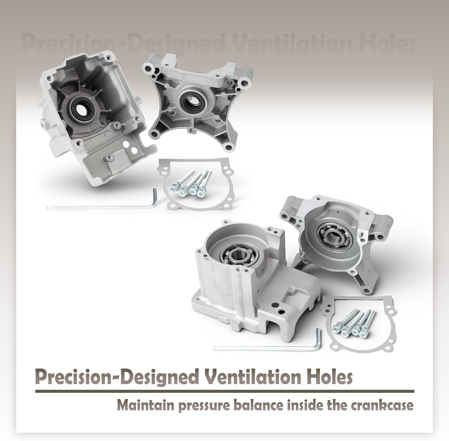 576591101 Crankcase Compatible with Redmax EBZ6500 EBZ7500 EBZ8500 Backpack Blowers, Replacement Parts