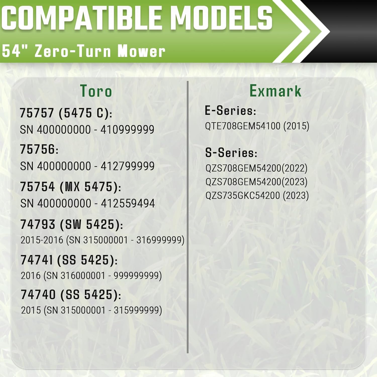 115-2454-03 High Lift Blades for 54" Mower Deck,Compatible with Exmark Quest E S-Series Tor o Time Cutter SS5425 ZX5400 ZX5420 MX5400 MR5400 54 Inch Deck (3 Pack)