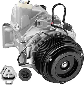 BDFHYK 639341 Air Conditioning A/C Compressor with Clutch Compatible with Toyota RAV4 2006-2012, Venza 2009-2016, V6 3.5L, Compatible with Lexus ES350 V6 3.5L 2007-2012