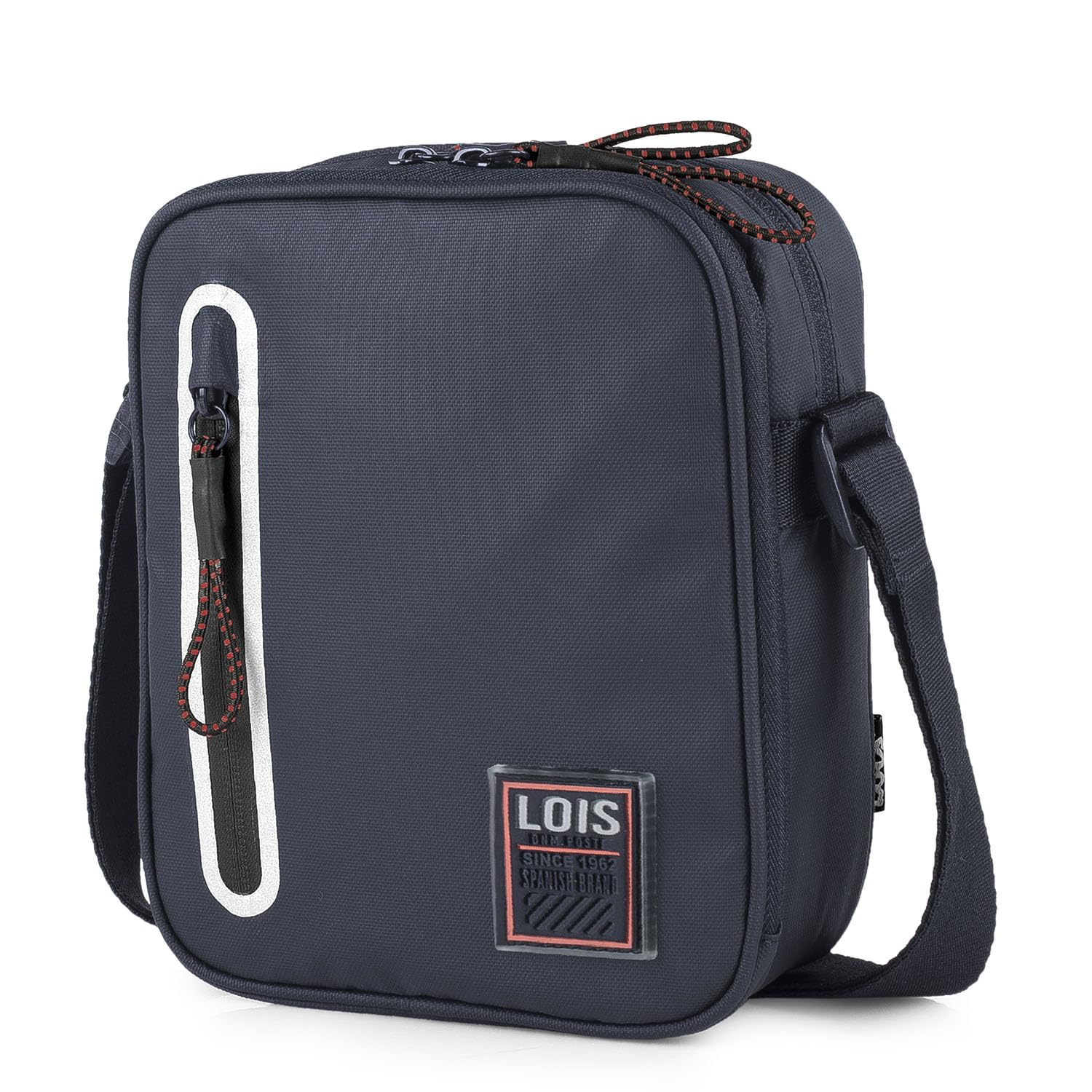 Lois - Bolso Hombre elegante y funcional Bolsitos Para Hombre resistentes y modernos Bolsos Para Hombre estilo casual, ideales para el día a día, Marino