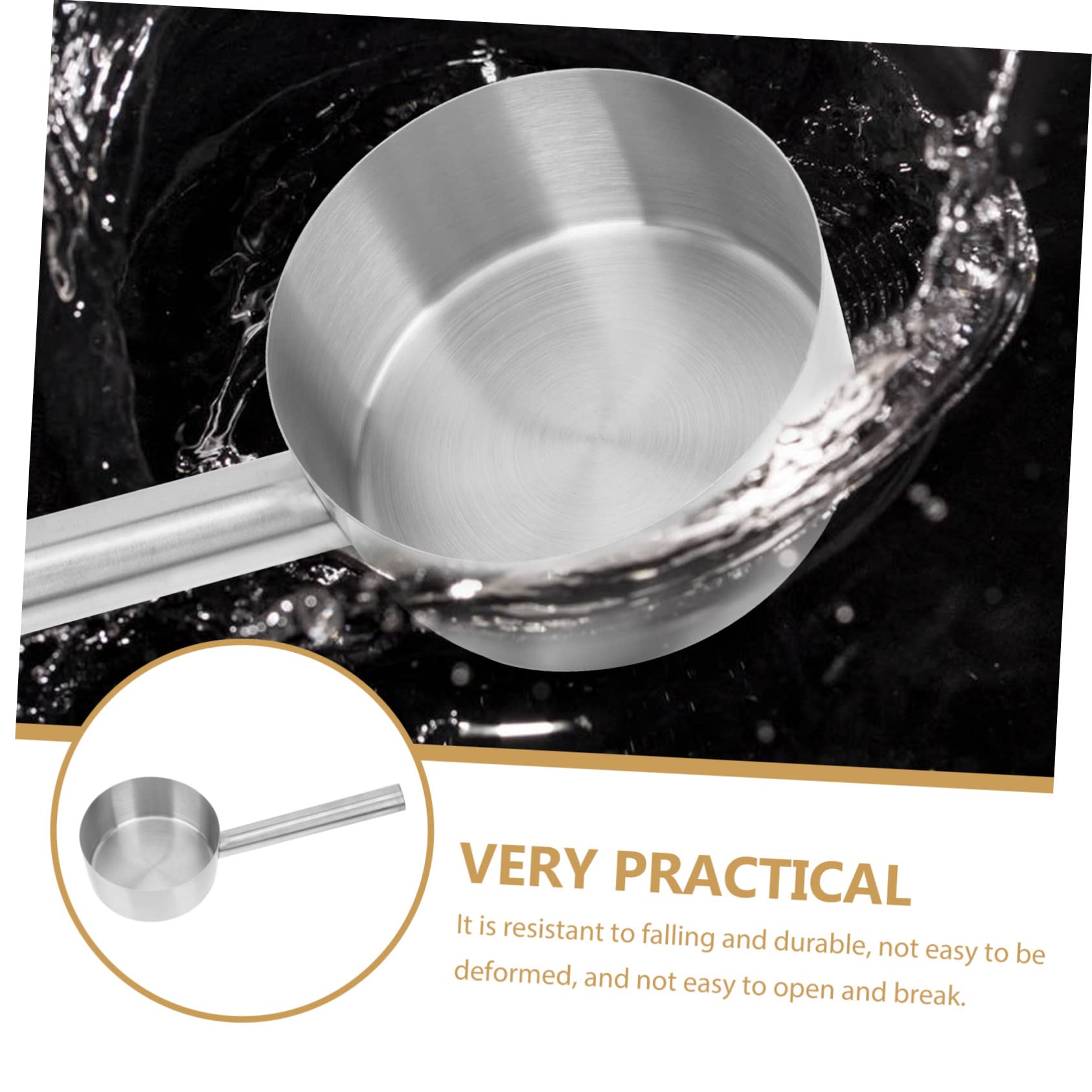 Alipis Cucharón Agua Hogar Cuchara Acero Inoxidable Utensilio Cocina Ergonómico
