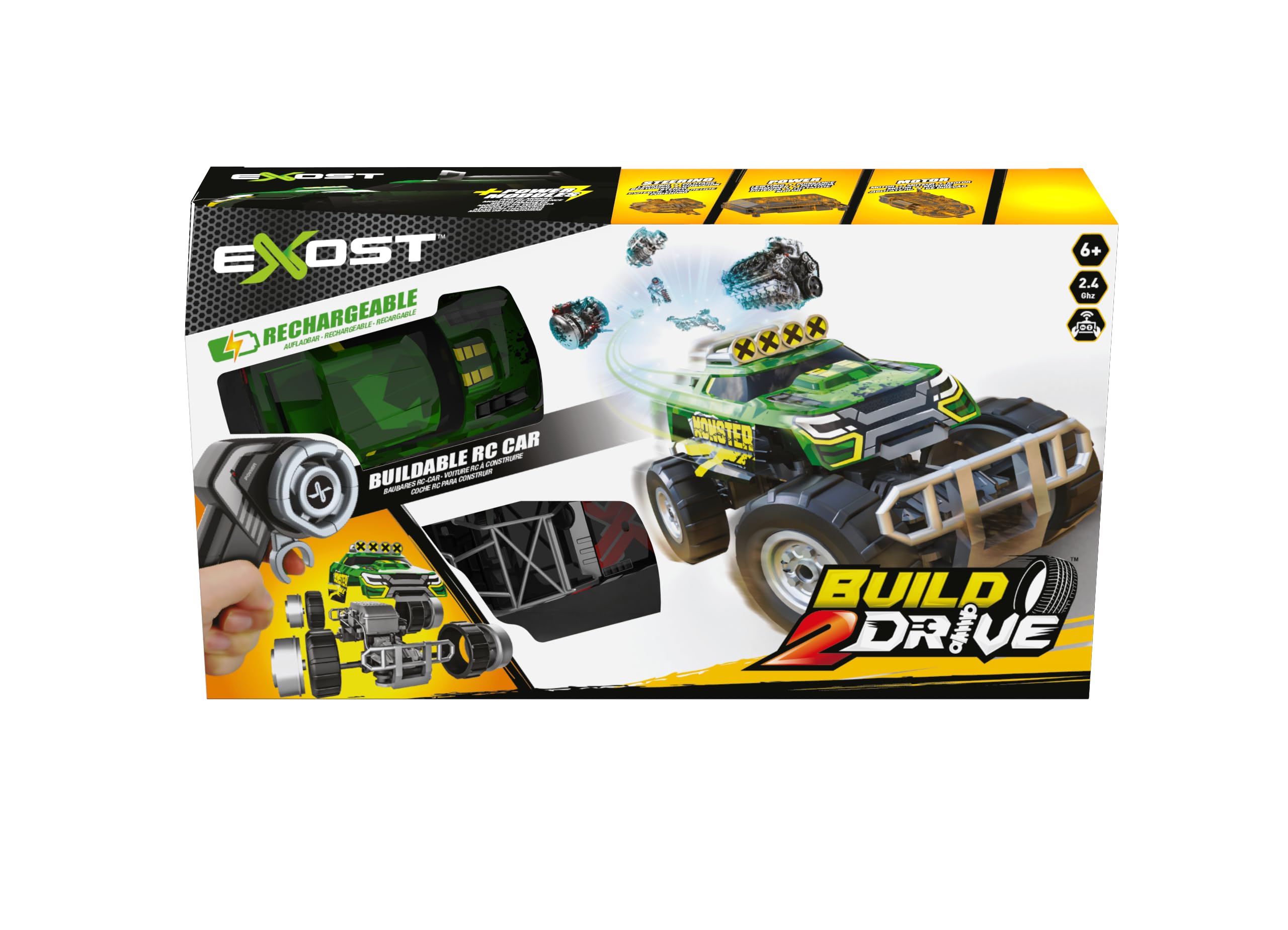 Silverlit Exost Build duży zestaw wyścigowy z 2 kontrolerami napędu 2 pojazdami