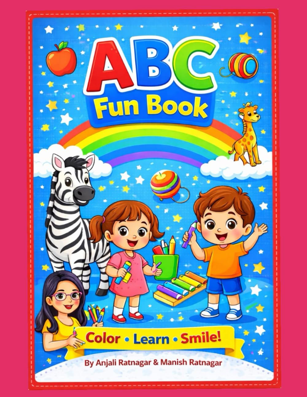 ABC Fun Book: Color . Learn . Smile !