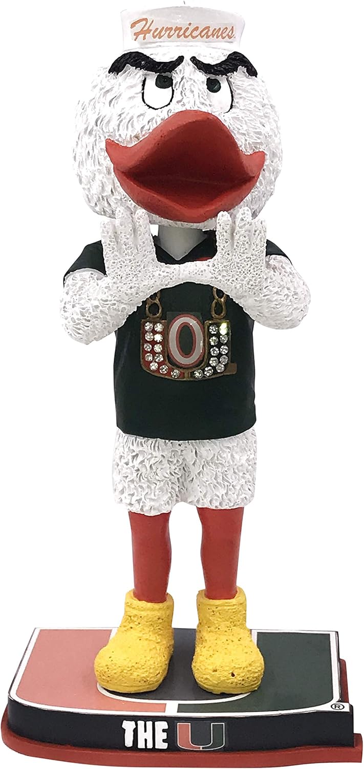 FOCO Sebastian Miami Hurricanes Mascot Bobblehead NCAA