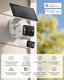 Tapo 2K+2K Camera Exterieur sans Fil Solaire Double Objectif,C645D KIT - 2