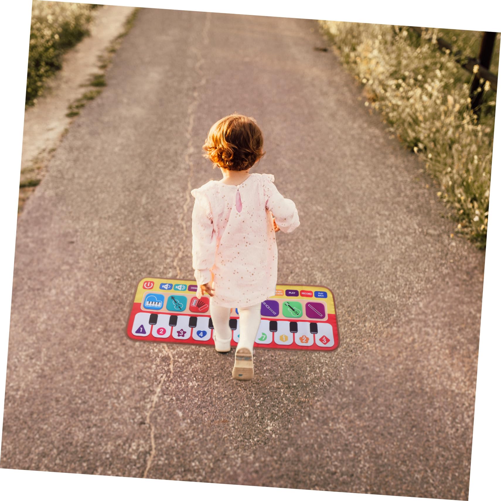 Tappeto Musicale Pianoforte da Ballo per Bambini 1 Pezzo | Pieghevole, Flessibile e Resistente Agli Urti, Sviluppa la Cognizione dei Colori, per Bebè e Piccoli