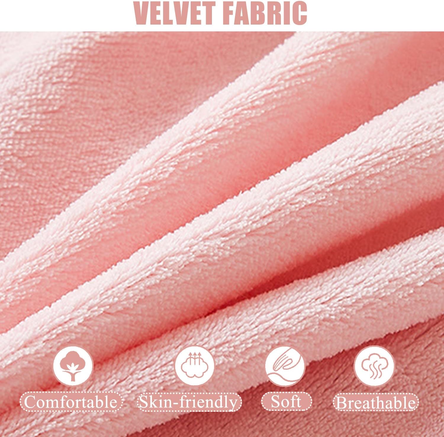 Velvet Fitted Sheet Mattress Cover King Queen Size Full Wrap Comfortable Mattress Protector Cover with Elastic Band Deep Pocket of 12In Mattress Pad Cover Washable,H,Pillowcase*2