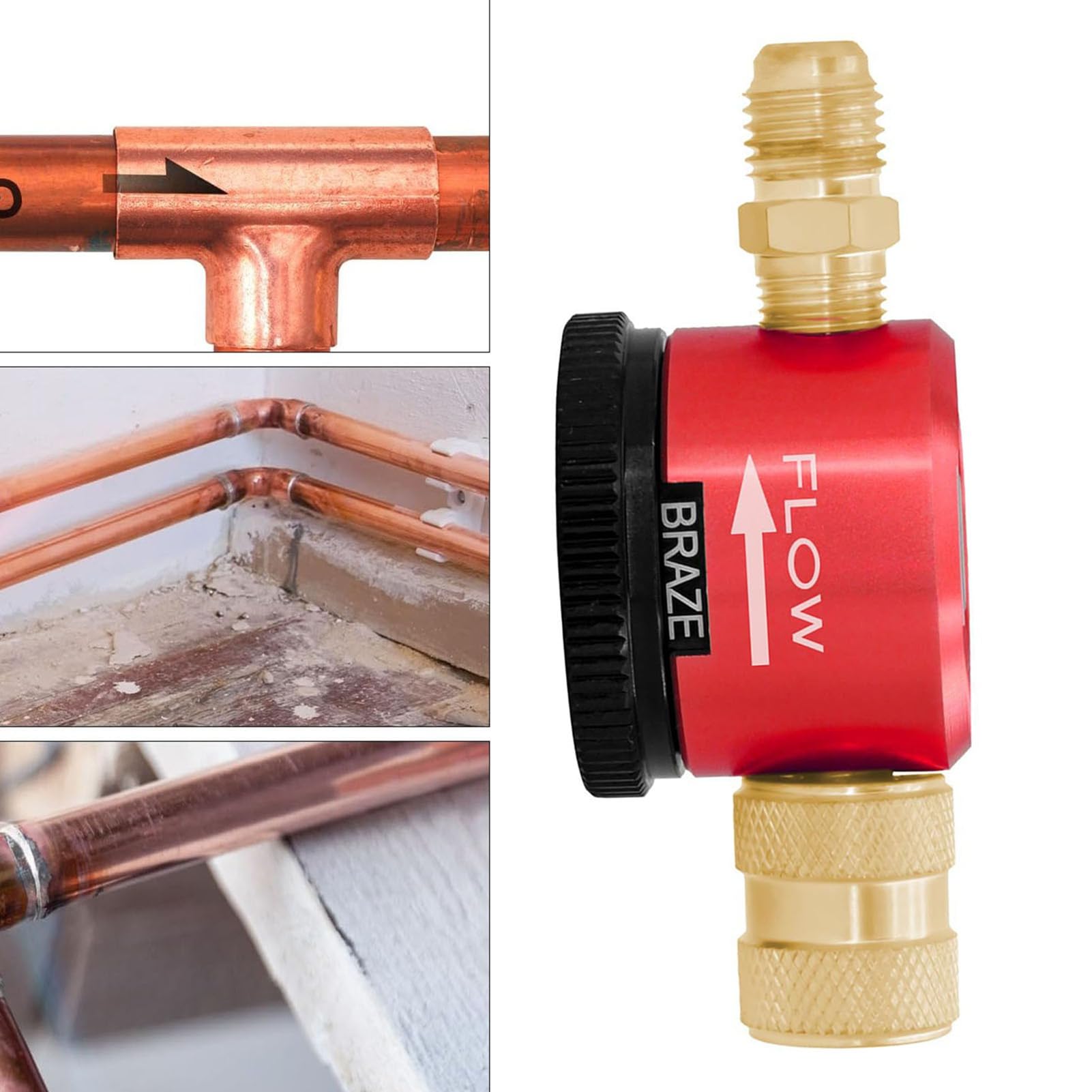 Strumento di Spurgo 'Azoto, Attrezzatura HVAC Essenziale 50 PSI per la Manutenzione del di Condizionamento 'aria, Strumento di Brasatura del Regolatore del Gas di Azoto con