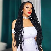 Vista 6 de X-pression Braid Outre - Trenzas de ganchillo x-pression Twisted Up 3X Springy Afro Twist de 24 pulgadas (1 paquete, 2T1B/425)
