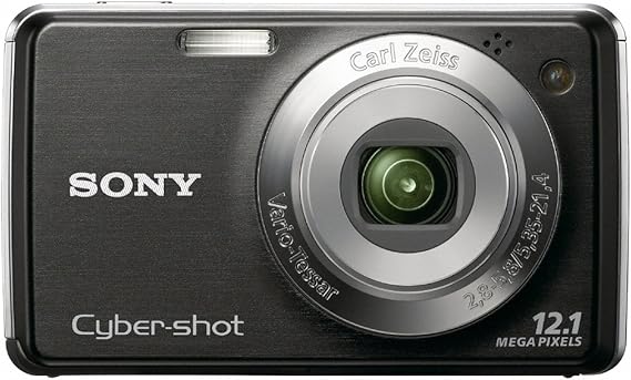 sony cybershot dsc w220 12 1mp digital camera with 4x optical zoom with super steady shot image stabilization black