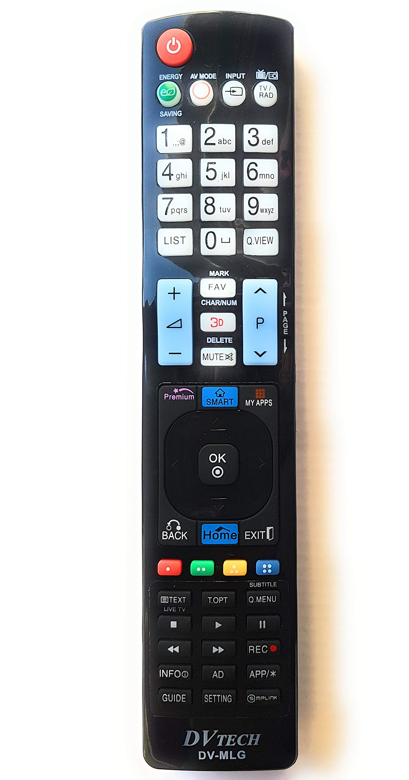 ValmoniSportRemote Control Compatible with LG LCD LED 4K DVTECH DV-MLG TVs