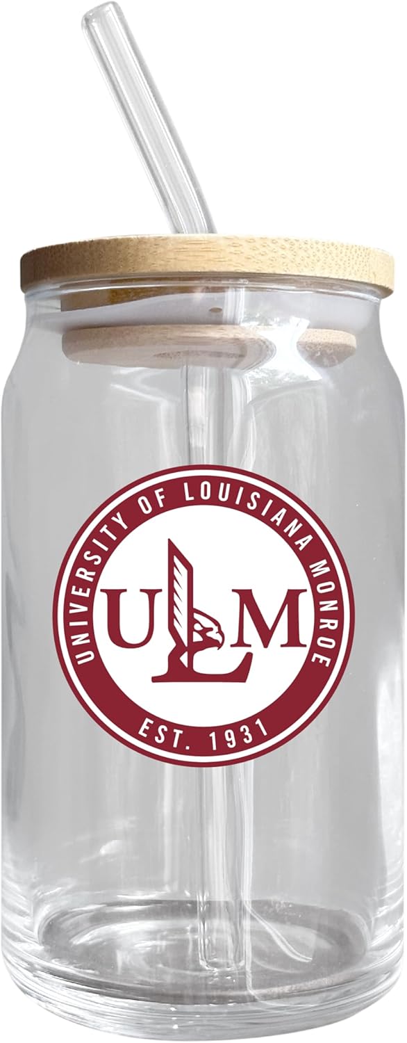Vaso de vidrio University of Louisiana Monroe 12 oz