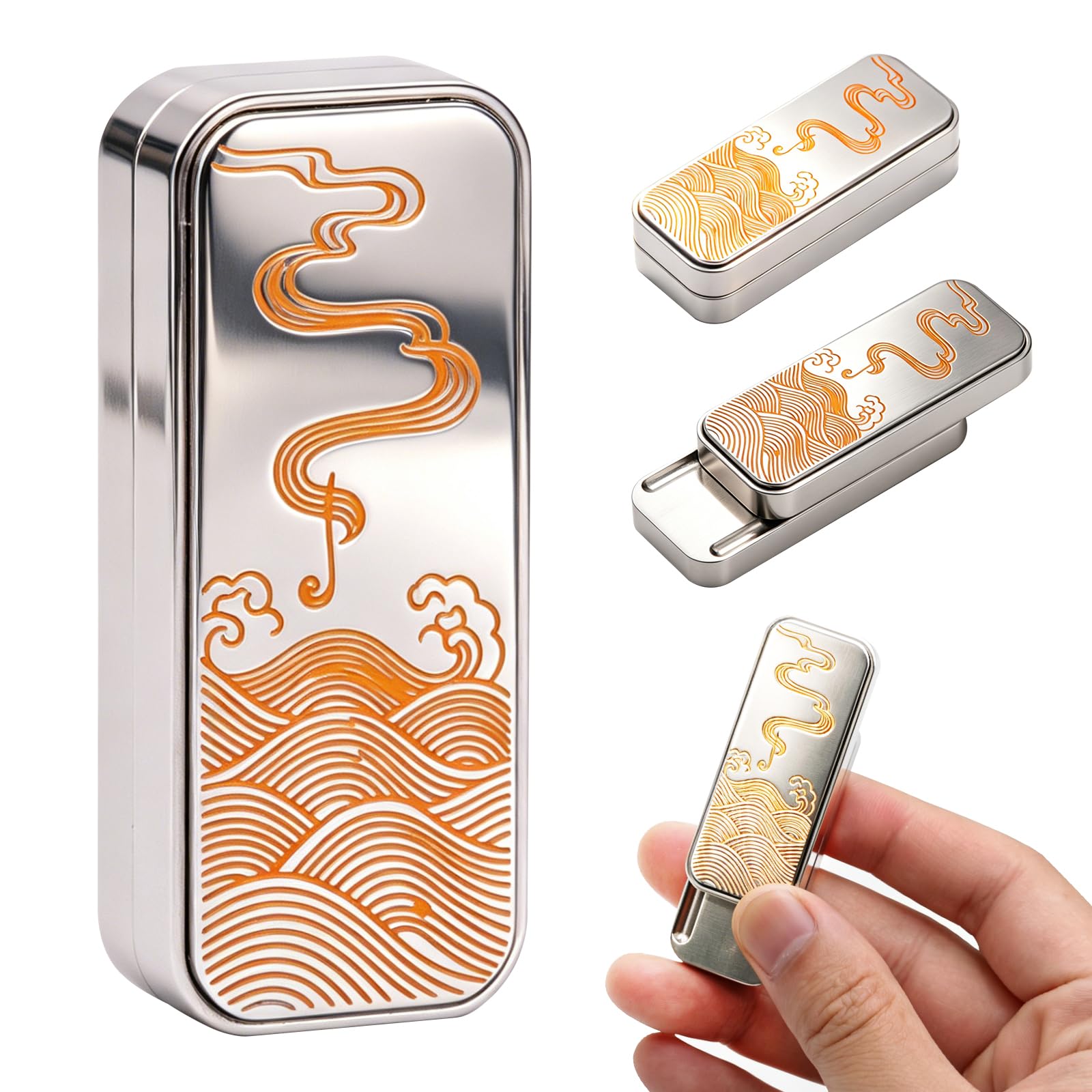 Fidget Toys Metall Erwachsene,Magnetischer Fidget Slider Anti Stress,Sensorisches Spielzeug Geschenke für Autismus,Büro,ADHC,TDHD