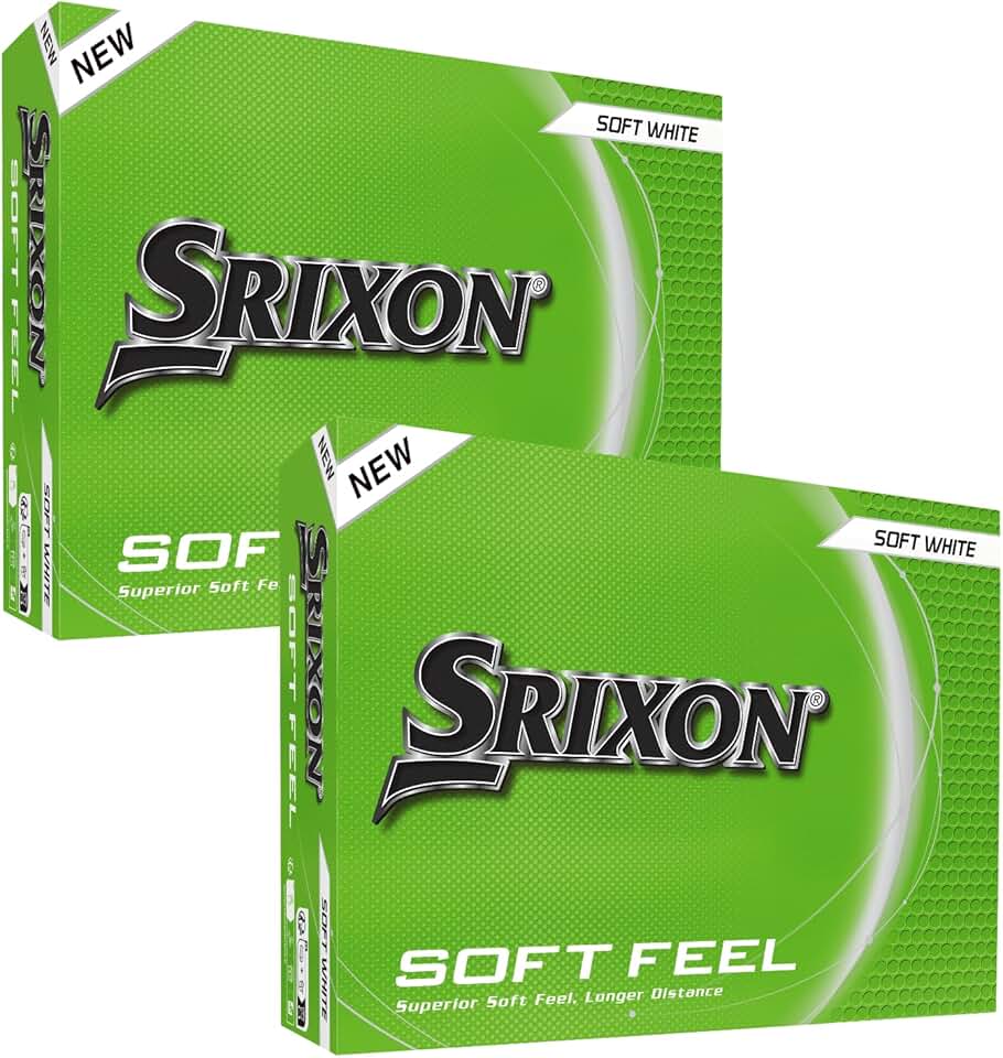 Srixon 14 bolas de golfe macias (pacote com 24)