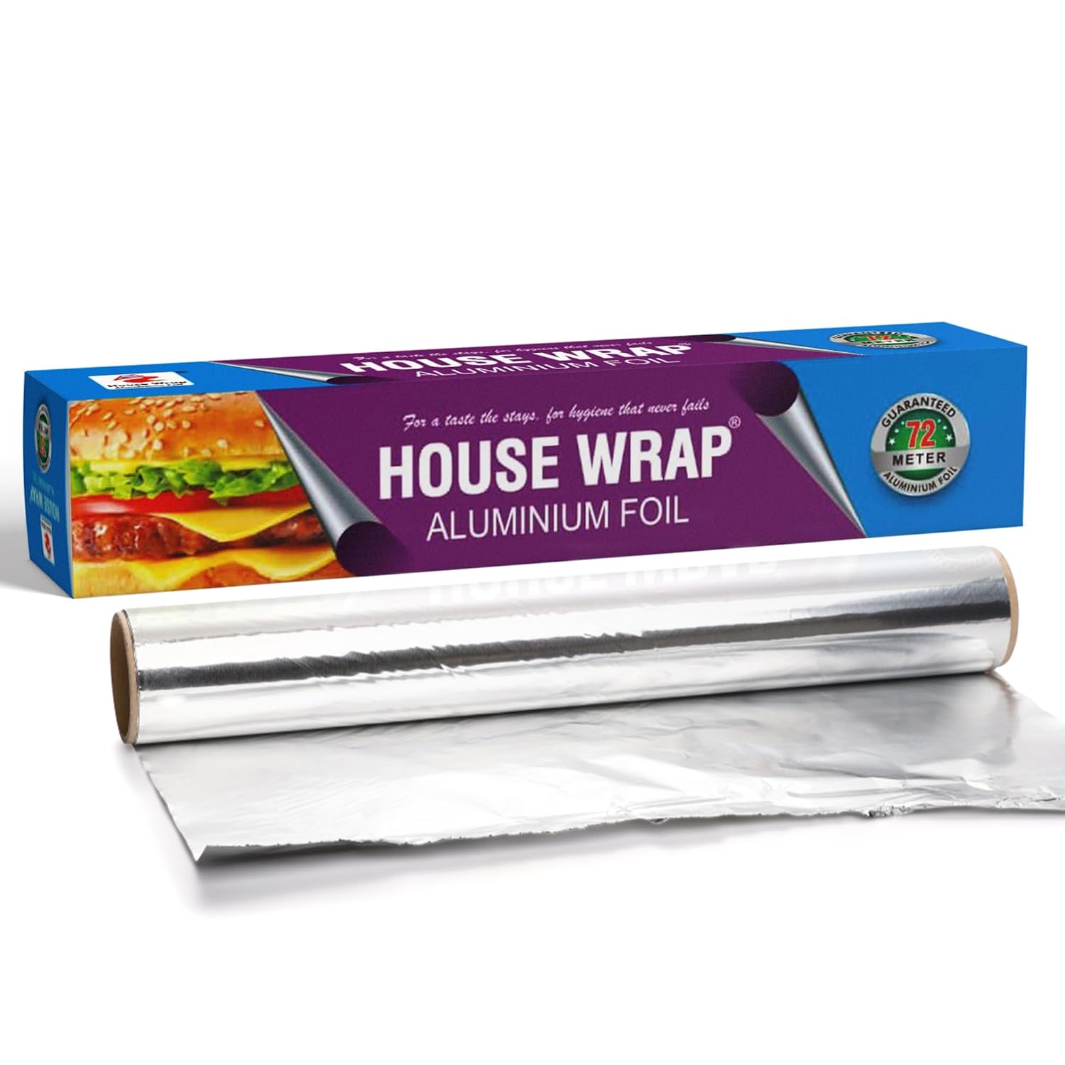 House Wrap Aluminium Foil for Food Packing, Aluminium Foil 72 Meter