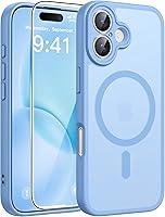 Vista 171 de FNTCASE - Funda para iPhone 15, iPhone 14 y iPhone 13, magnética, translúcida, fina y antigolpes, protección de grado militar, resistente a caídas