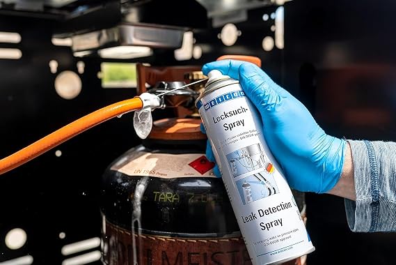 WEICON Kaçak Arama Spreyi, 400 ml, Basınçlı gaz borularındaki sızıntıların tespiti için, Köpürür, Yanmaz, Korozyon Önleyici