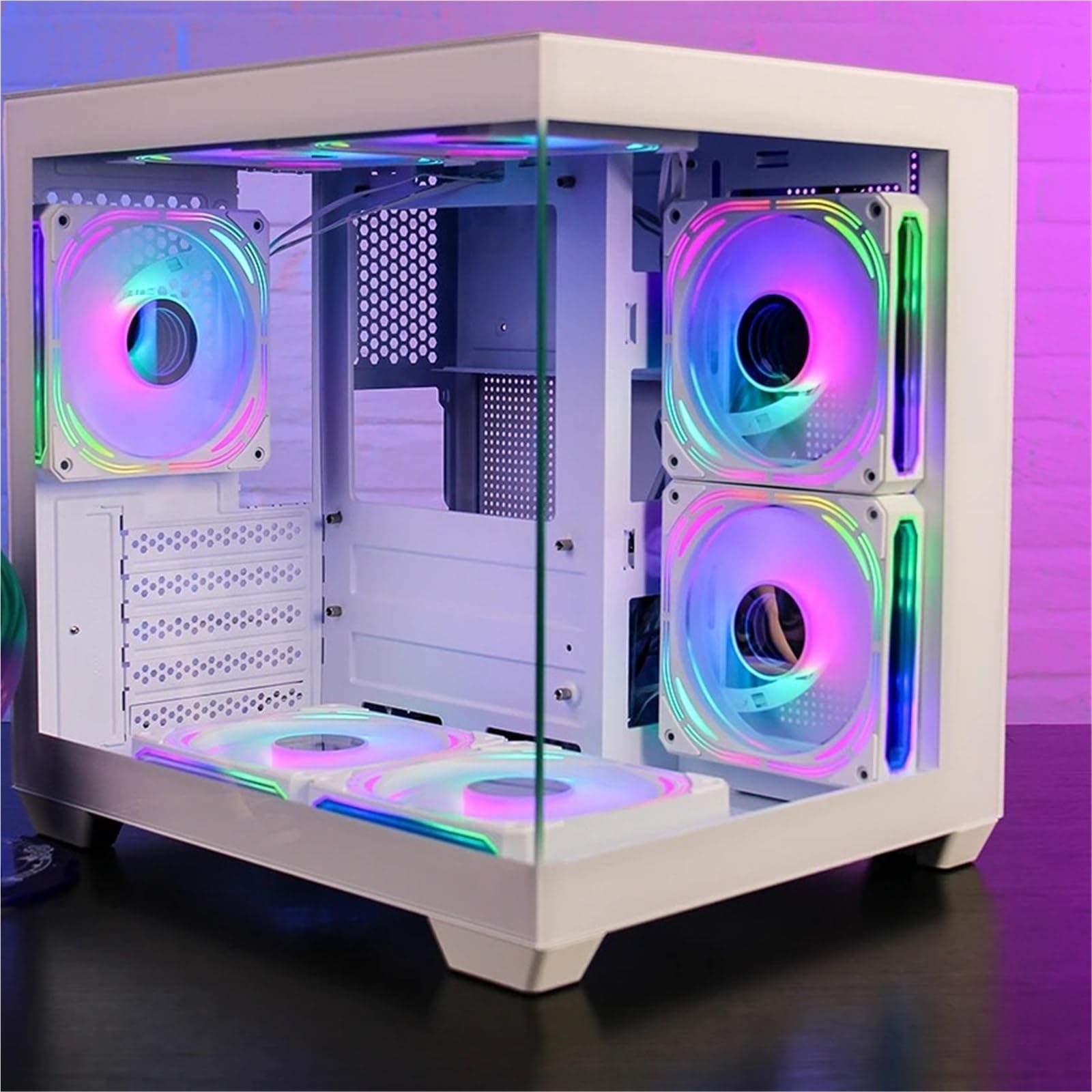 275P obudowa PC widok na morze pokój gamingowy komputer stacjonarny M-ATX ITX płyta główna dwustronna szkło hartowane PC szafa dla graczy